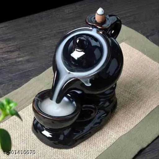 Tea Kettle Smoke Fountain with 10 scented cones