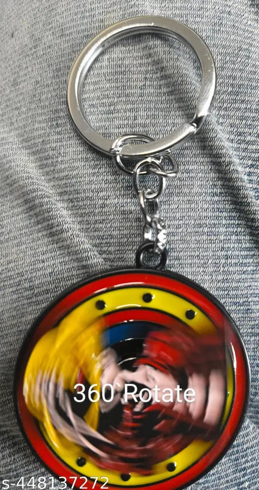 ONE PIECE PREMIUM METAL 360 DEGREE ROTATE KEY CHAIN