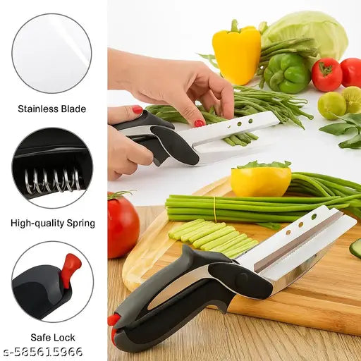 Combo Offer – Vegetable Chopper & Scissor Cutter | Free Vegetable Peeler/Vegetable Cutter, Chopper, Kitchen Tools Combo, Buy 2 Get 1 Free, Scissor Cutter, Peeler Combo
