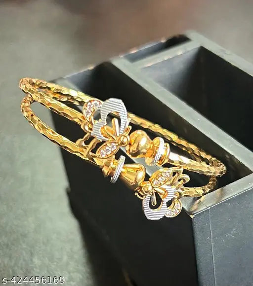 PRINCESS BEAUTIFUL GOLD PLATED ANTI TARNISHING BRACELET & BANGLES