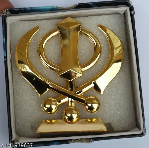 Fieryfrost Speical Khanda Idol for Car Dashboard Khanda Statue for Home and Office