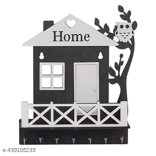 HOME Keychain Holder ( Matte Black and White) Premium Quality