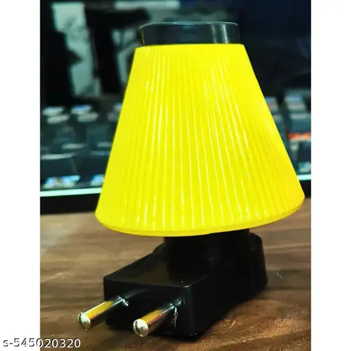 Big Umbrella Shape Night lamp 0.5Watt with 2 Pin Jack Color Yellow (Set of 1)