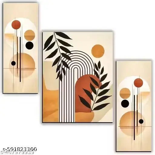 Beautiful Scenery for Wall Decoration Digital Reprint 18x12 inches (Set of 3)