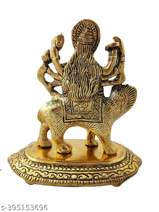 HaridwarDivine Durga Maa Goddess | Maa Durga Statue with Lion Figurine For Home Temple Pooja Decorative Showpiece