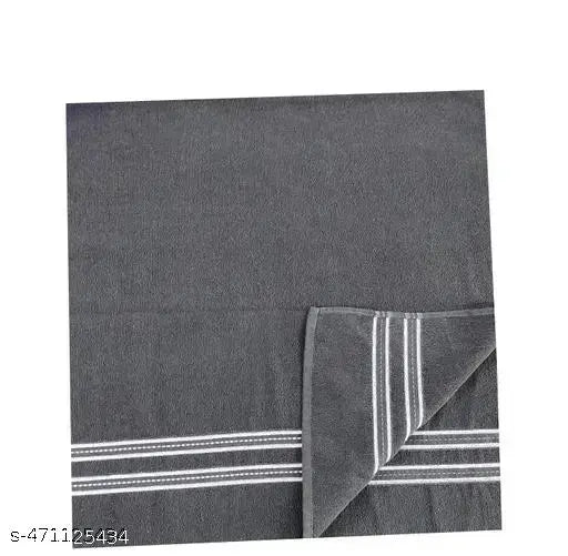 Cotton Bath Towel Large Size Soft Fade Resistant 350 GSM 70*140 Dark Grey