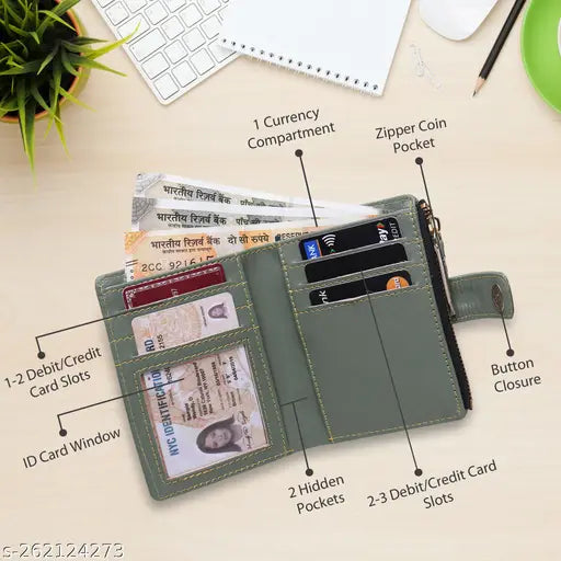 TnW Women Wallets Green