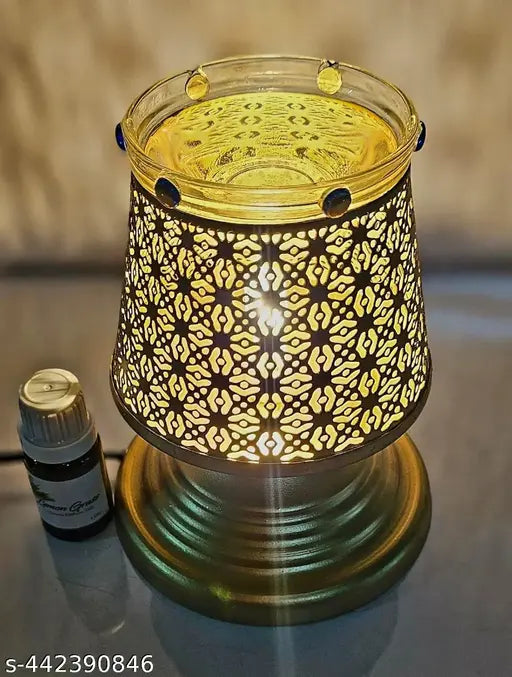 R.R.V. INTERNATIONAL Aroma Diffuser/Burner Made by Galvanized Metal with 10 ml Aroma Oil