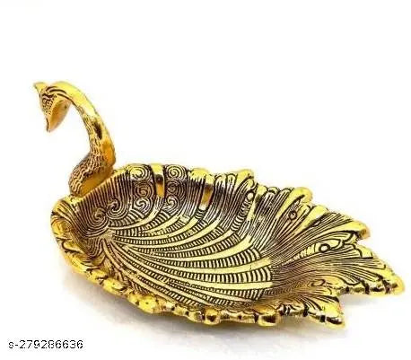 Duck Shape Dry Fruit and Mouth Freshner Tray for Home & Offce Table Decoration Decorative Showpiece