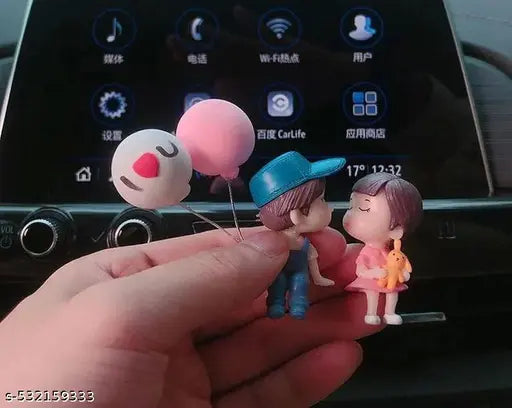 Car Dashboard Couple Toy - Cute Figurine Decor, Romantic Accessories, Bobblehead Love Decoration