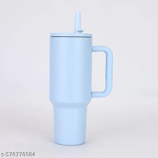 Heavy Duty 1.2L Tumbler for Men & Women – Hot & Cold Stainless Steel Travel Mug with Handle & Straw