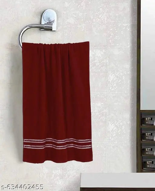 Cotton Large Size Bath Towel Ultra Soft, Super Absorbent, Quick Dry Towel for Bath, Travel, Gym, Beach - 70 cms x 140 cms - maroon. Or. Baby pink  (Pack of 2