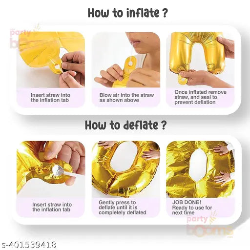 PartyBooms Haldi Foil Banner, 2 Gold Curtians, 50 pcs Gold Metalic Balloons - Pack of 53