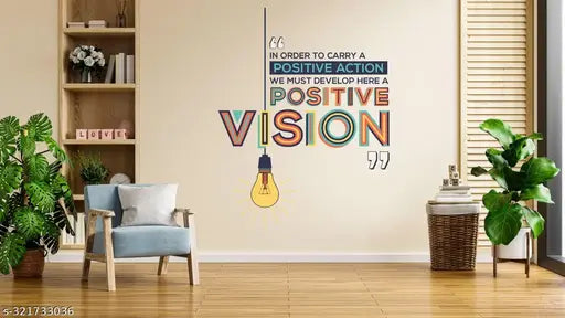Wallbook Vision| Size 88 x 69Cms | Wall Stickers for Home, hall, bedroom, kitchen and Living room