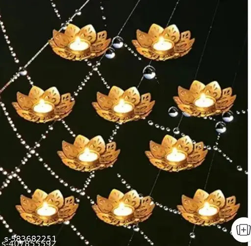 Diya 10 peace candle holder beautiful look for home decoration