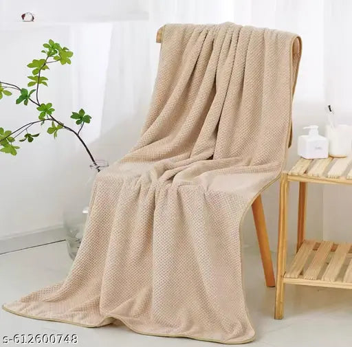 Microfiber Bath Towel for Men & Women | Soft & Quick Dry Contler Towel | 320 GSM | Super Absorbent | 2 Piece Large Size Towel (70x140 cm) for Home, Gym, Travel (random colour )