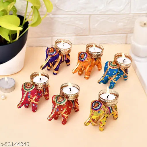 Pack of 5 Elephnat Tealight candle hodler for home decoration