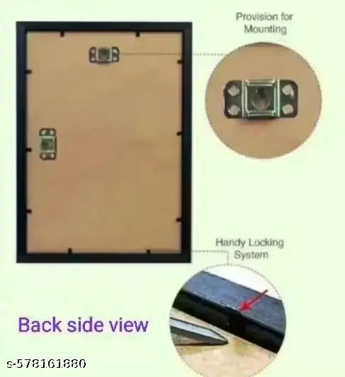 Customized Rectangular Photo Frames with Photo Upload, Wall Mount Photo Print With Frame, A4
