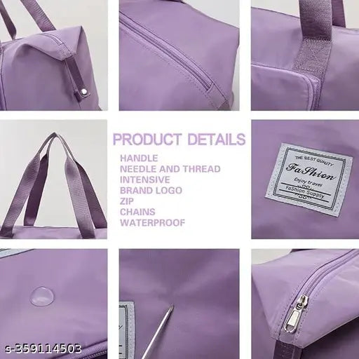 Tyunik Women Handbag Large Capacity Folding Bag Travel Bag Waterproof Lightweight Designer Bag Handbag For Ladies Luggage Duffle Bags Carry On Luggage With Fixed Strap Foldable Bag Fashion Everyday Ladies Handbag