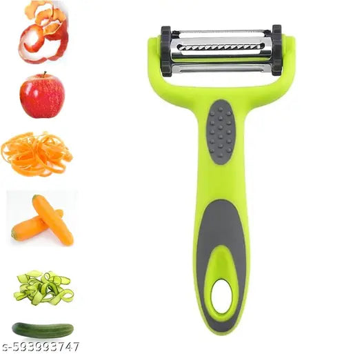 Vegetable Peeler, 3 in 1 Multifunction Peeler Slicer Rotatable Super Sharp Stainless Steel Blades for Potato All Veggie Fruit