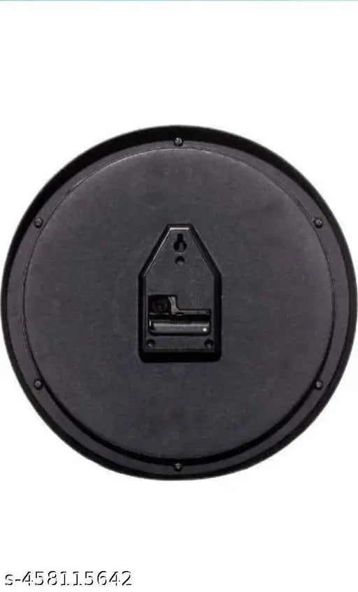 Right Corner Classic Round Wall Clock, Non-Ticking, Decorative Corner Design for Room/Home/Kitchen/Bedroom/Office/School