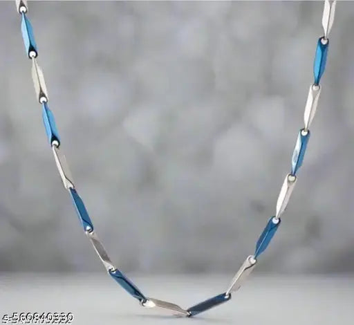 Stylish Chawal Chain Silver Plated Stainless Steel