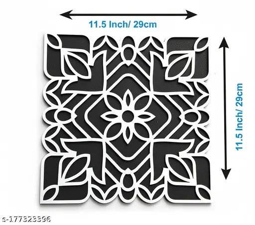 Reusable Rangoli Template Mat. Readymade Rangoli Stencil. Just Fill with Rangoli or Petals. Traditional Design. Modern Day Ease of Use. Washable. Float on Water.  (Design B)