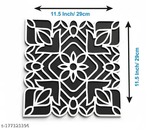 Reusable Rangoli Template Mat. Readymade Rangoli Stencil. Just Fill with Rangoli or Petals. Traditional Design. Modern Day Ease of Use. Washable. Float on Water.  (Design B)