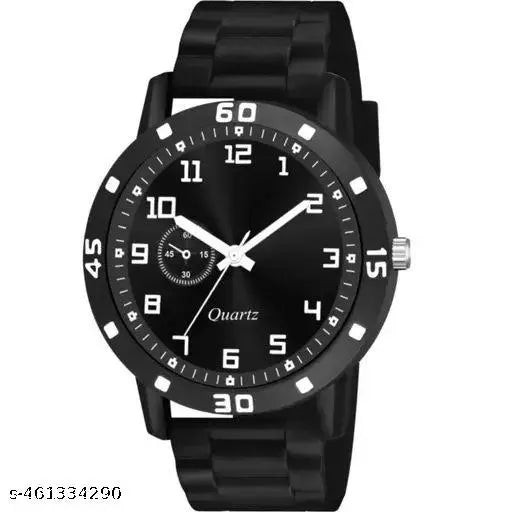 HRV Black Dial Bumpper Pu Black Belt Men and Boy Watch