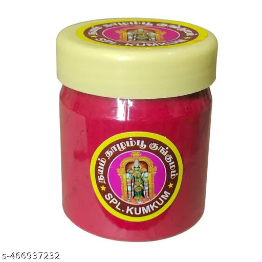 Madurai shri menakshi Amman Thazlampu Bengal Red Kumkum/Sindoor - 60 grams (Bengal Red)