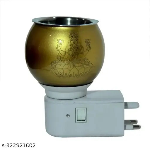 KAPOOR DANI Aroma Oil Diffuser With On Off Switch To Toggle For Burner & Lamp Glass, Plastic, Steel Incense Holder Set Kapoor Dani C25