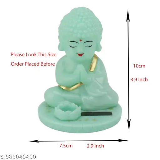 Solar Powered - Shaking Head Buddha for Home, Office & Restaurant Decoration