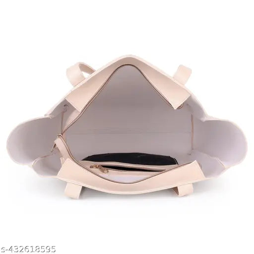 Carrylux Elegance Glossy Shimmer Synthetic Leather Oversized Tote Bag For Womens