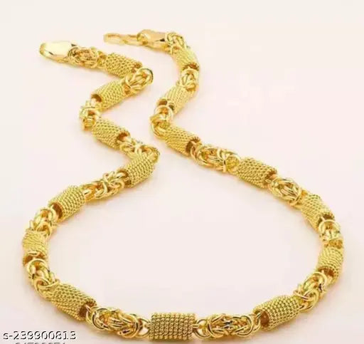 fashionable golden link gold plated brass men women gold plated brass chain