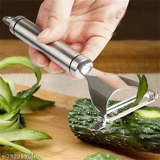 DS SALES Stainless Steel, Vegetable Peeler, Cutter for Potato, Cucumber, Carrot, Slicer Fruit Peeler Grater, Y Shaped Peeler veg peeler for kitchen (Pack of 1)