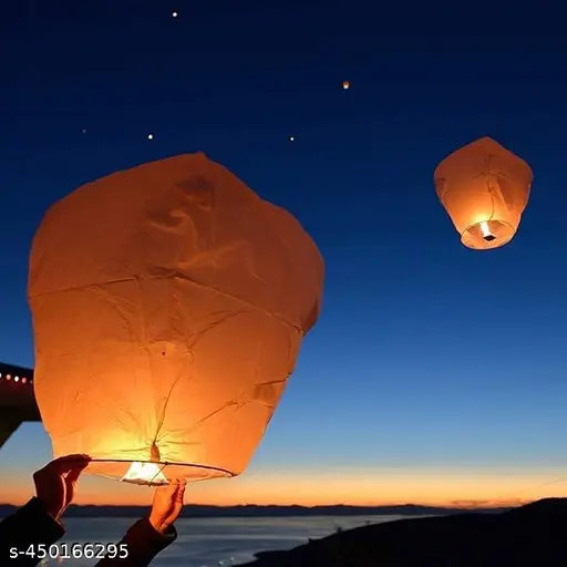 LIFE BETTER® 10 Pack Chinese Lanterns to Release in Heaven, Multi-Colored Flying Lanterns Paper Lantern Hanging Paper Lanterns Wish Lantern Memorial for Celebrations of Family.