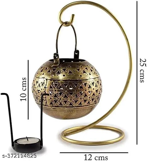 Antique Gold Kapoor Dani With Stand