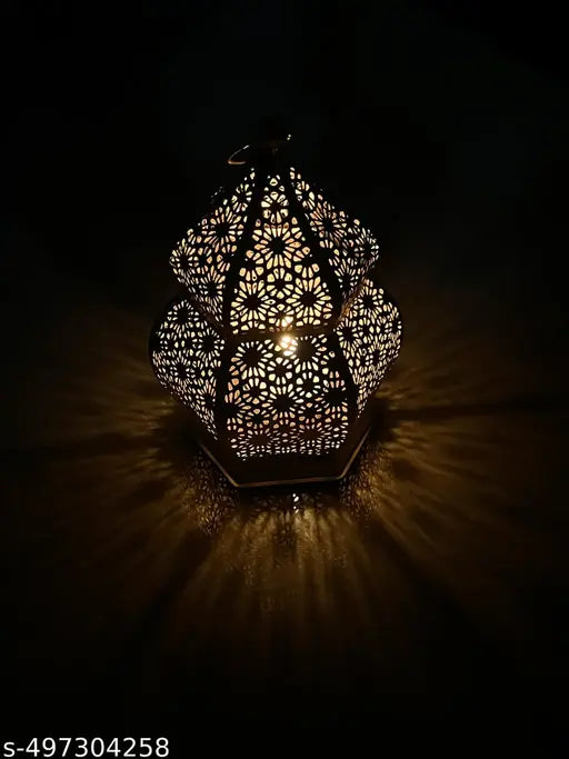 Golden Dome Lantern Etched lantern Decorative lantern small Lantern 6 inches