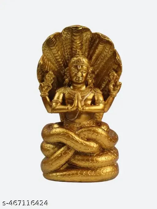 Composite Stone Patanjali Statue for Yoga  Meditation Hall 6 inch