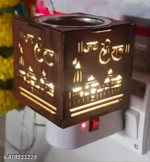 Kapoor dani Kapoordani , Kapurdani , Night Lamp With Kapoordani , Incence Holder , Dupdani , Bukhurdani ,Electric Ceramic Kapoor Dani Stand Kapur Incense Burner Oil Diffuser Cum Night Lamp With Switch
