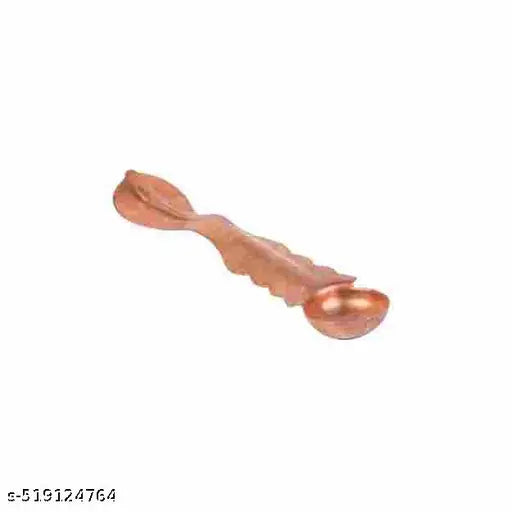 SANSKRITI   Copper Lota with Aachmani (Spoon) for Temple and Pooja articles Purpose Small Kalash and Aachmani Design for All Puja.