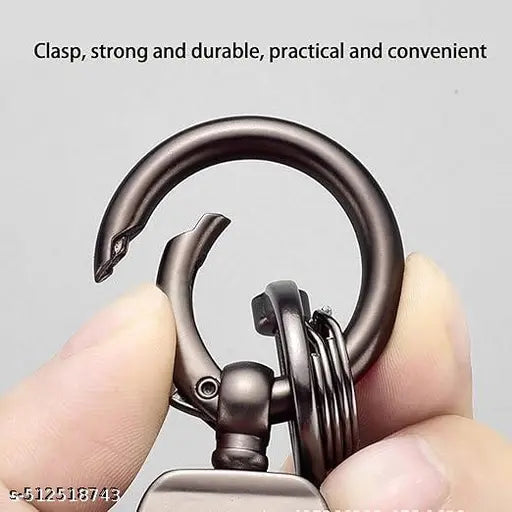 Belt Loop Vegan Leather Key Ring Keychain For Keys Car