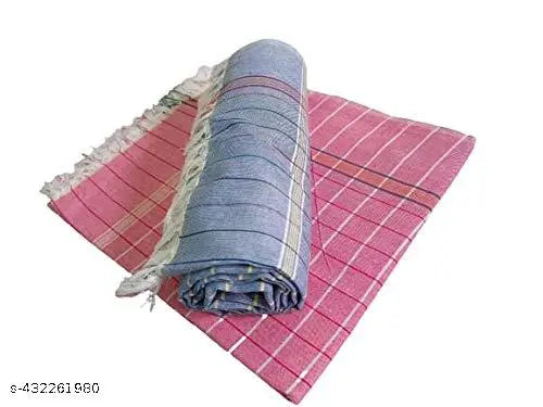 Pack of 5 Pure Cotton Bath Checks Towels Combo, (Multicolor)  Cotton Bath Towels | Cotton Bath Towels for Bath | Cotton Towels for Bath Large Size | Bath Towels for Men and Women