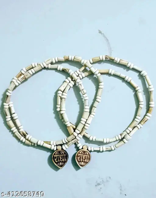 COMBO Radha Color Pendant Tulsi Mala Set of 2Original Authentic Radha Locket Tulsi mala
