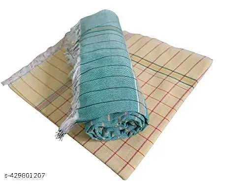 Unisex Cotton Bath Towels | Pure Cotton Bath Towels for Bath | Cotton Towels for Bath Large Size | Bath Towels for Men and Women - 30x60 (Approx.)- BBT_KADHI (10)