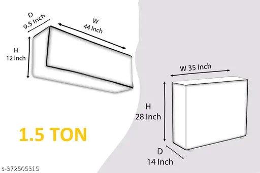 SPLIT AC COVER WATERPROOF AND DUSTPROOF FOR 1.5 TON AC