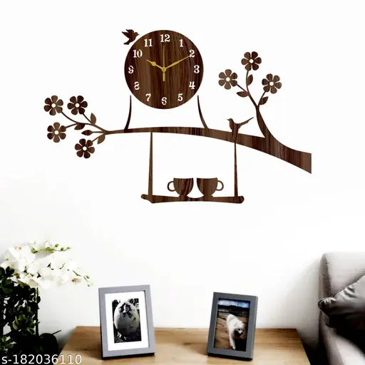 Wall Clock-058 Wenge 25x25cm