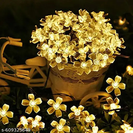 WEARGIN 4M Blossom Flower Fairy String Lights 20 LED Multicolor Decorative Lighting Perfect Gift for Bedroom Home Party Festival Décor