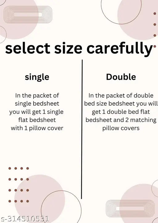 NAPS double bedsheetsNAPS Bedsheet With 2 Pillow Covers| Coffee Colour Bedsheets | Cotton Bed Sheet | Kids Room Bed Sheets | Double Bedsheet with 2 Pillow Covers | Floral Print Bed Covers