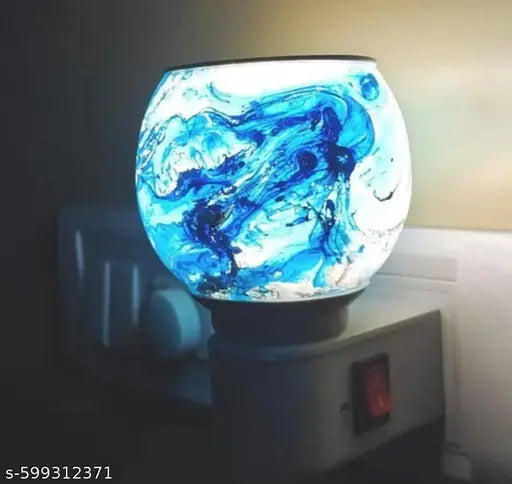 Kapoor Dani Fragnance Night lamp Electric Incense Burner, Aroma Oil Burner with Night Lamp, Aroma Kapoor Dani, Electric Kapur Burner